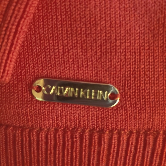 Calvin Klein Red Long Sleeve Sweater - Picture 6 of 9